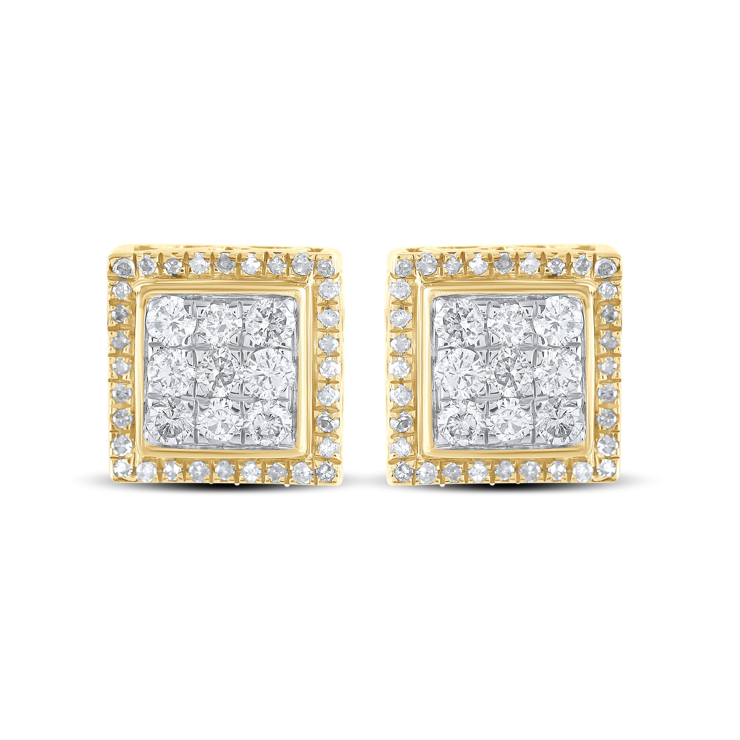 10kt Yellow Gold 0.77 CTW Natural Diamond Earrings
