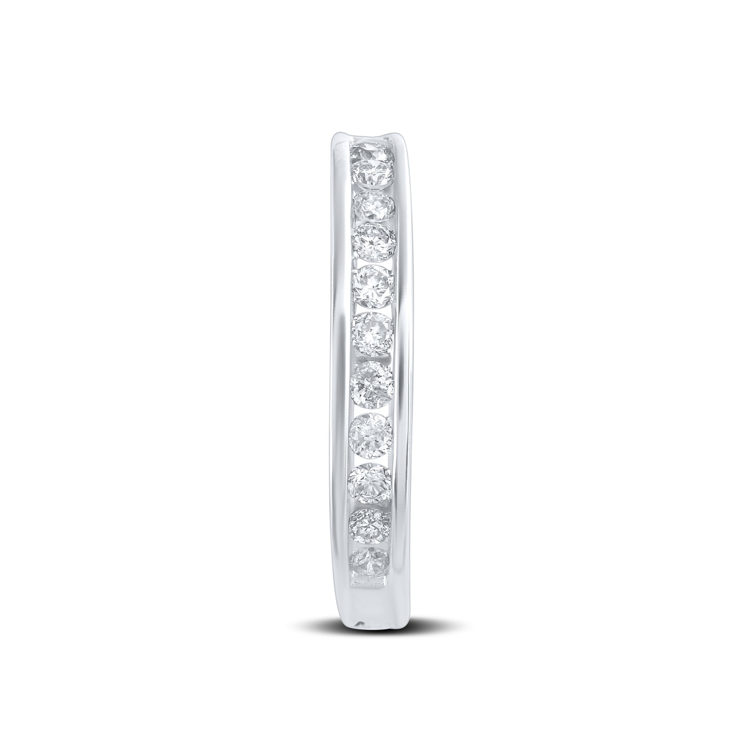 14kt White Gold 0.78 ctw Diamond Hoops