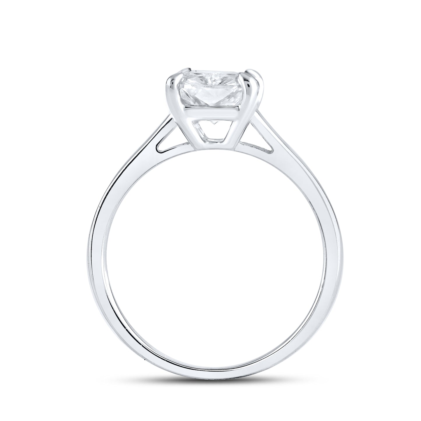 14kt White Gold 2.05 CTW Radiant Lab Diamond Ring