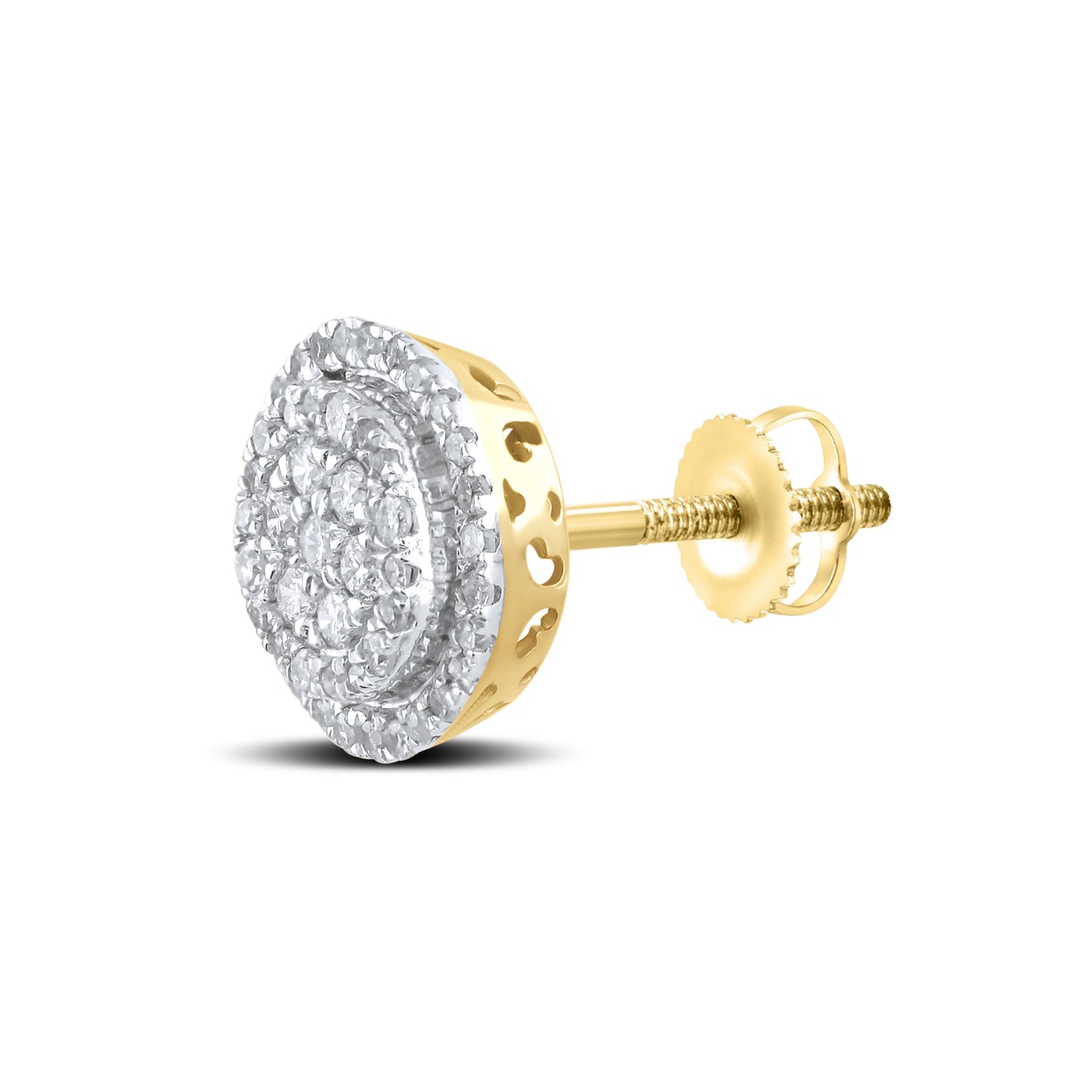 10kt Yellow Gold 0.51 CTW Diamond Earrings