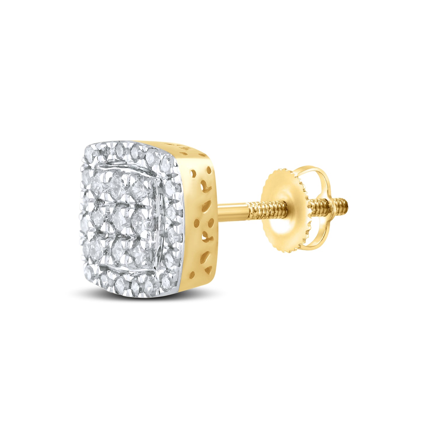 10kt Yellow Gold 0.52 CTW Natural Diamond Earrings