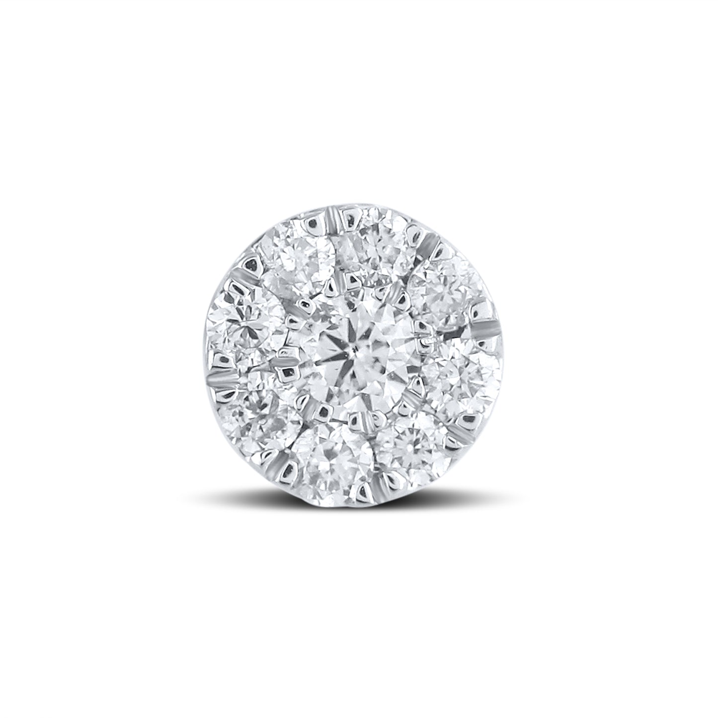 10kt white gold  0.80 CTW Diamond Earrings