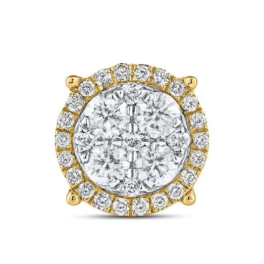 10kt Yellow Gold 1.05 CTW Natural Diamond Earrings