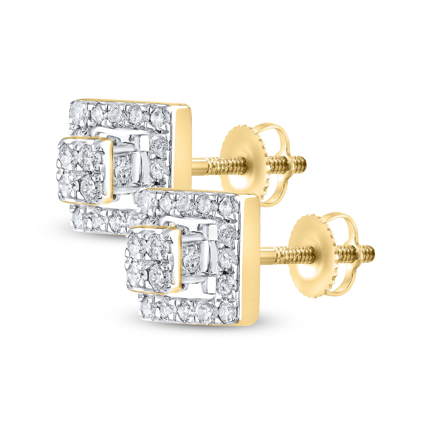 10kt Yellow Gold 0.36 CTW Natural Diamond Earrings