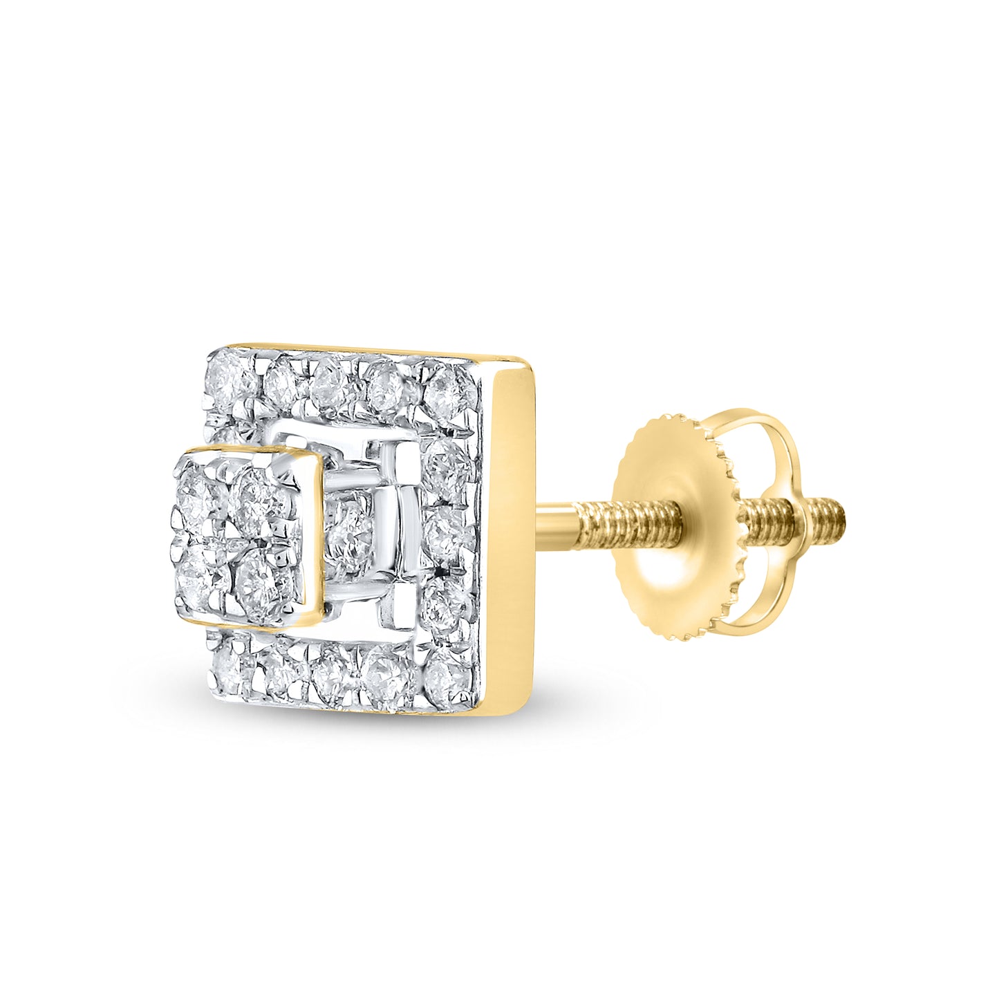10kt Yellow Gold 0.36 CTW Natural Diamond Earrings