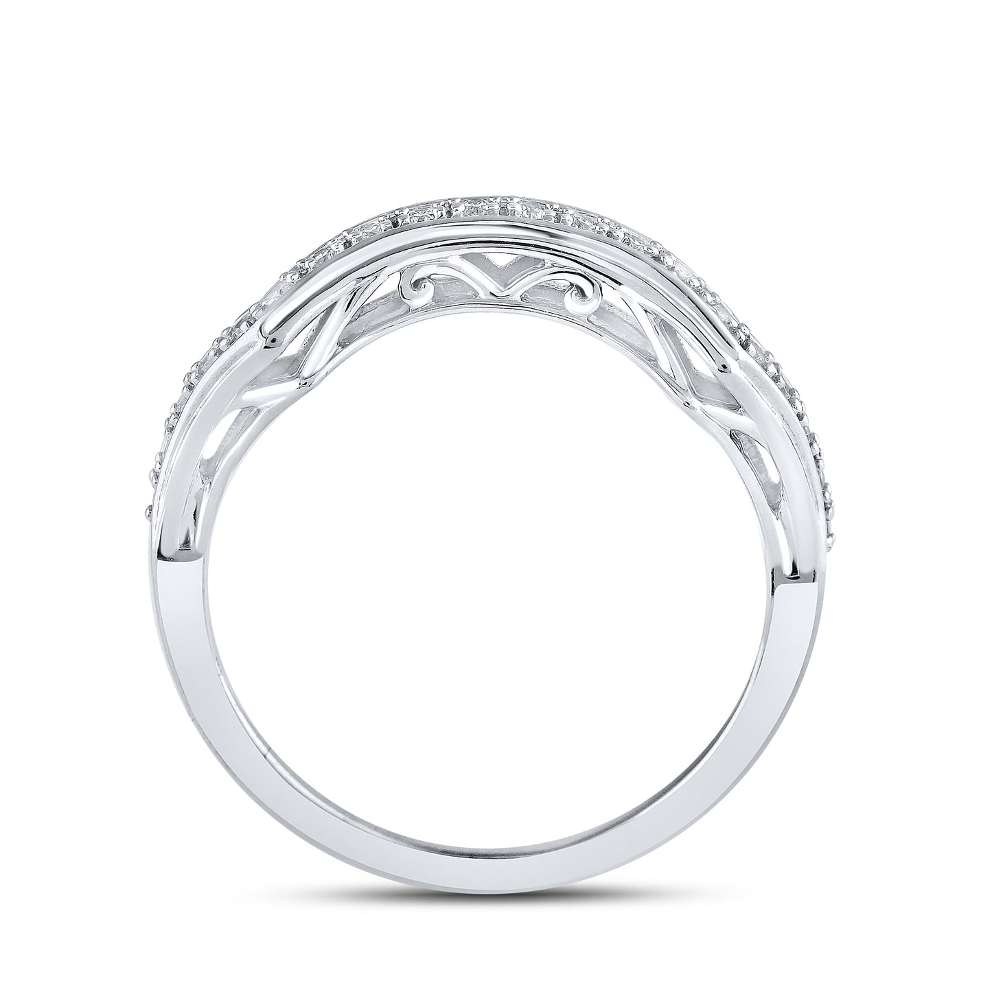 14kt White Gold 0.46 CTW Natural Diamond Bridal Ring