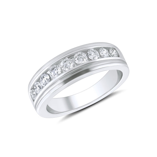 14kt White Gold 1 CTW Men’s Diamond Ring