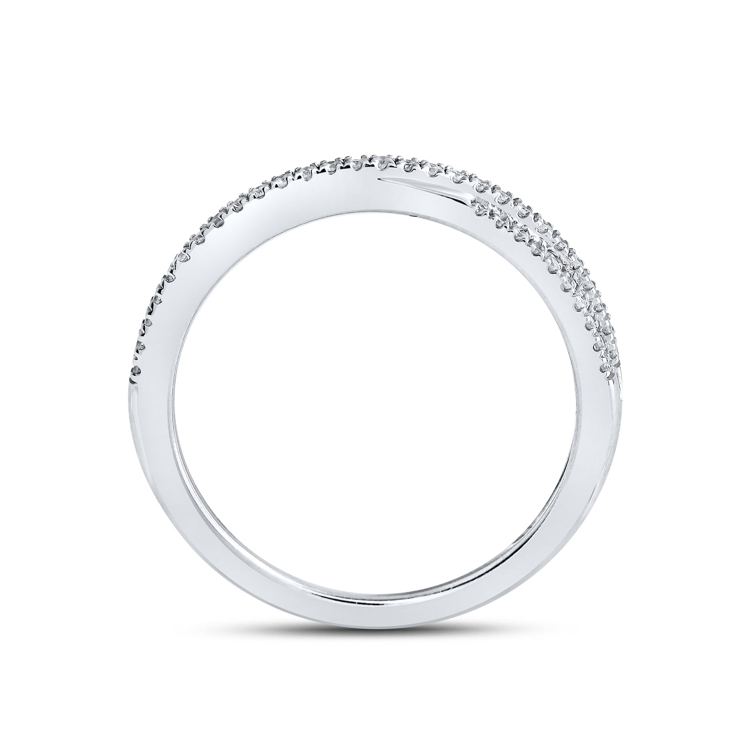 10kt White Gold 0.16 CTW Natural Diamond Band