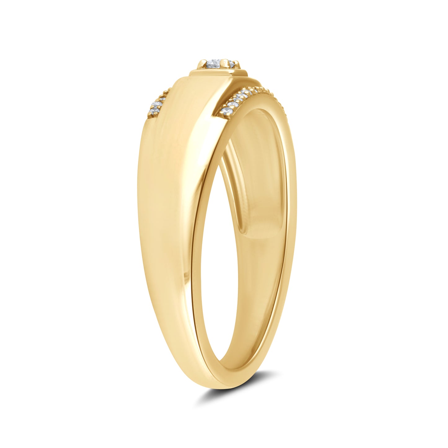 14kt Yellow Gold 0.16 CTW Men’s Diamond Ring