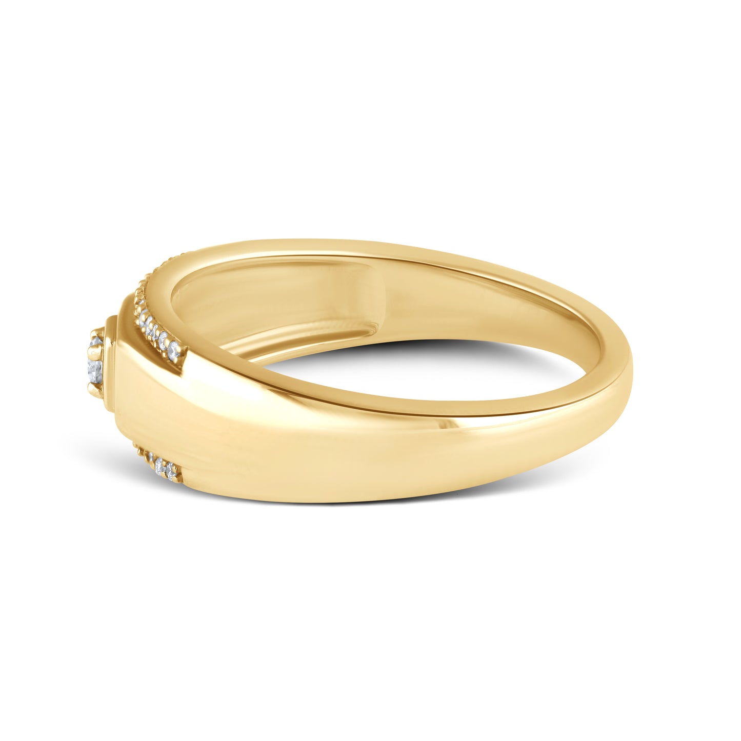 14kt Yellow Gold 0.16 CTW Men’s Diamond Ring