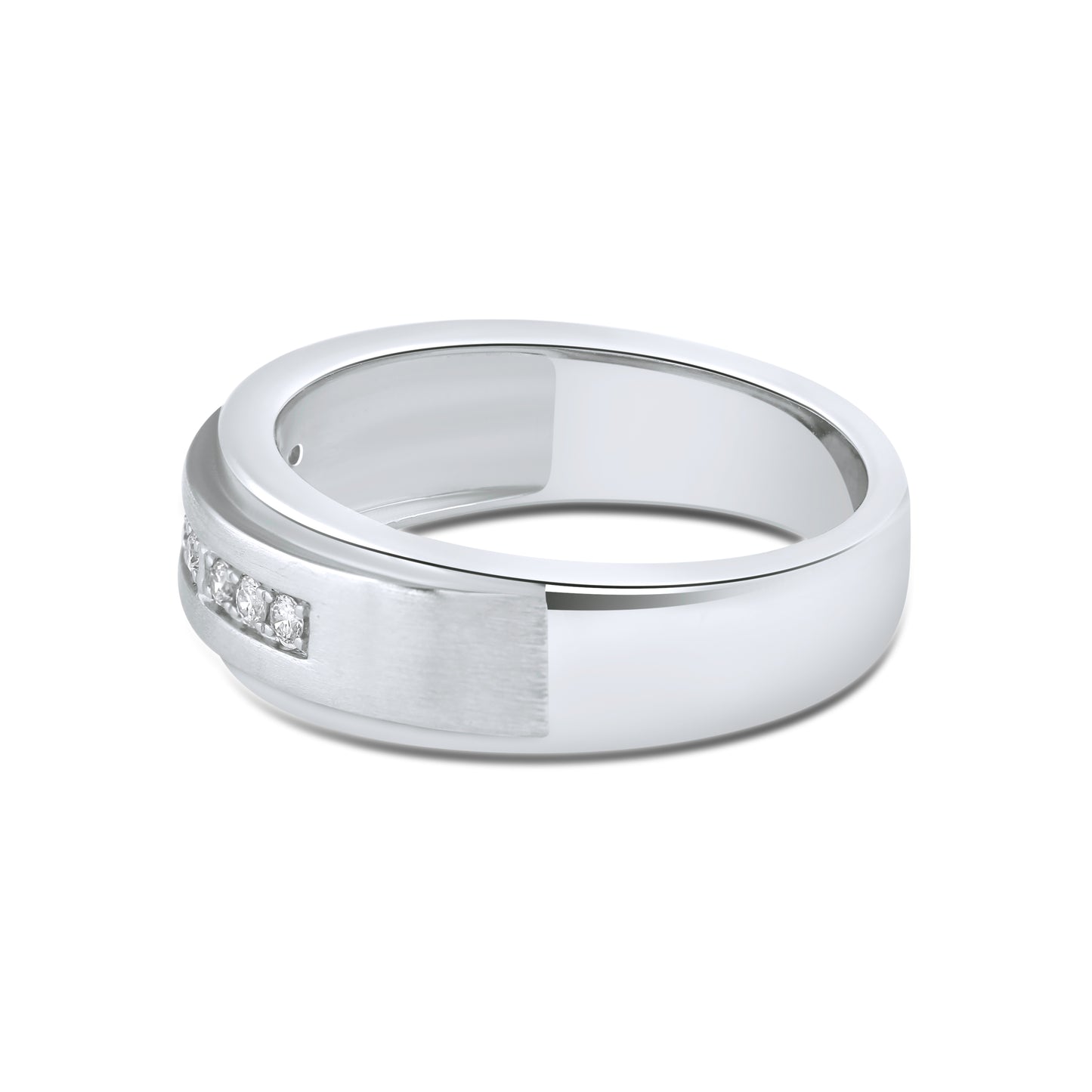 10kt White Gold 0.20 CTW Men’s Diamond Ring