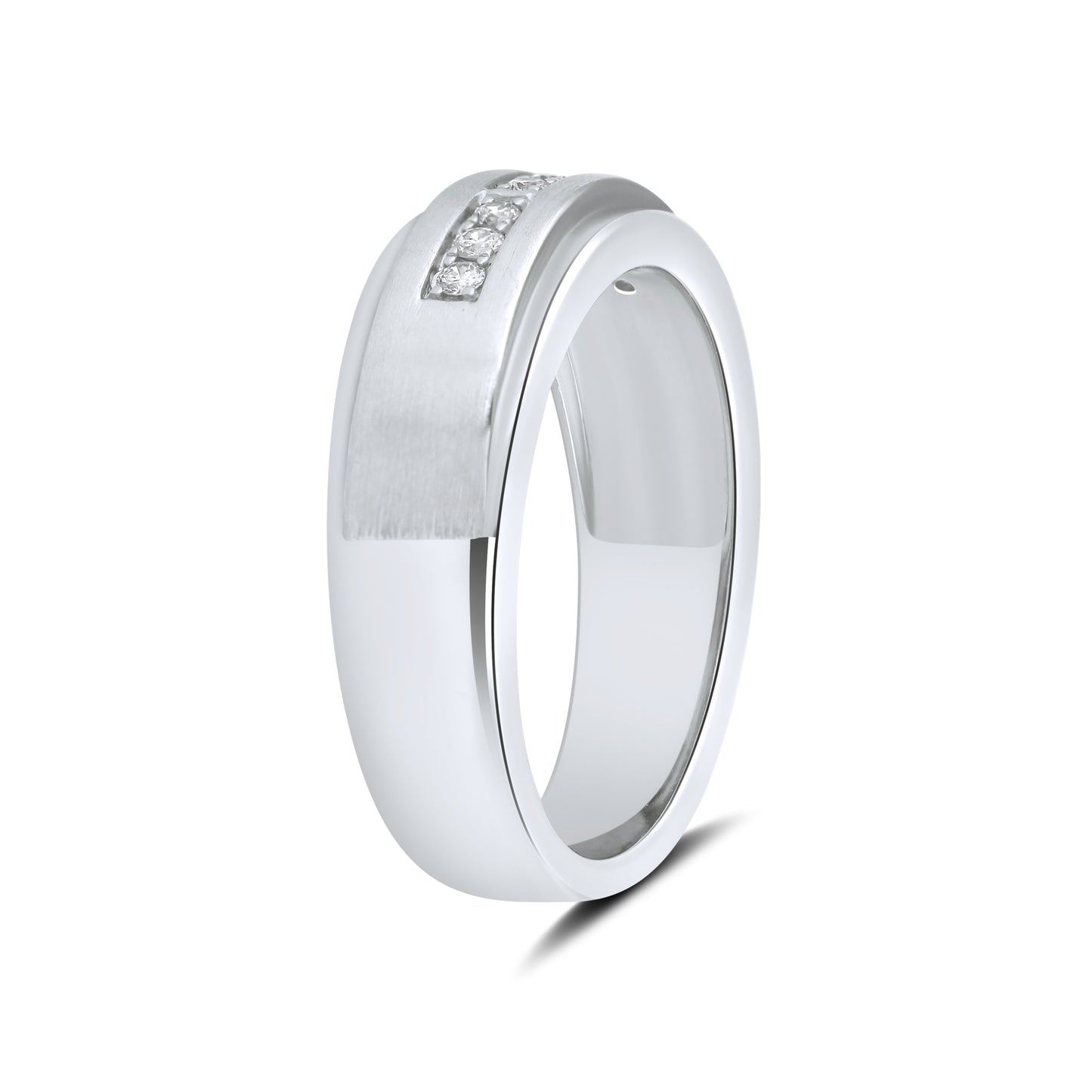10kt White Gold 0.20 CTW Men’s Diamond Ring