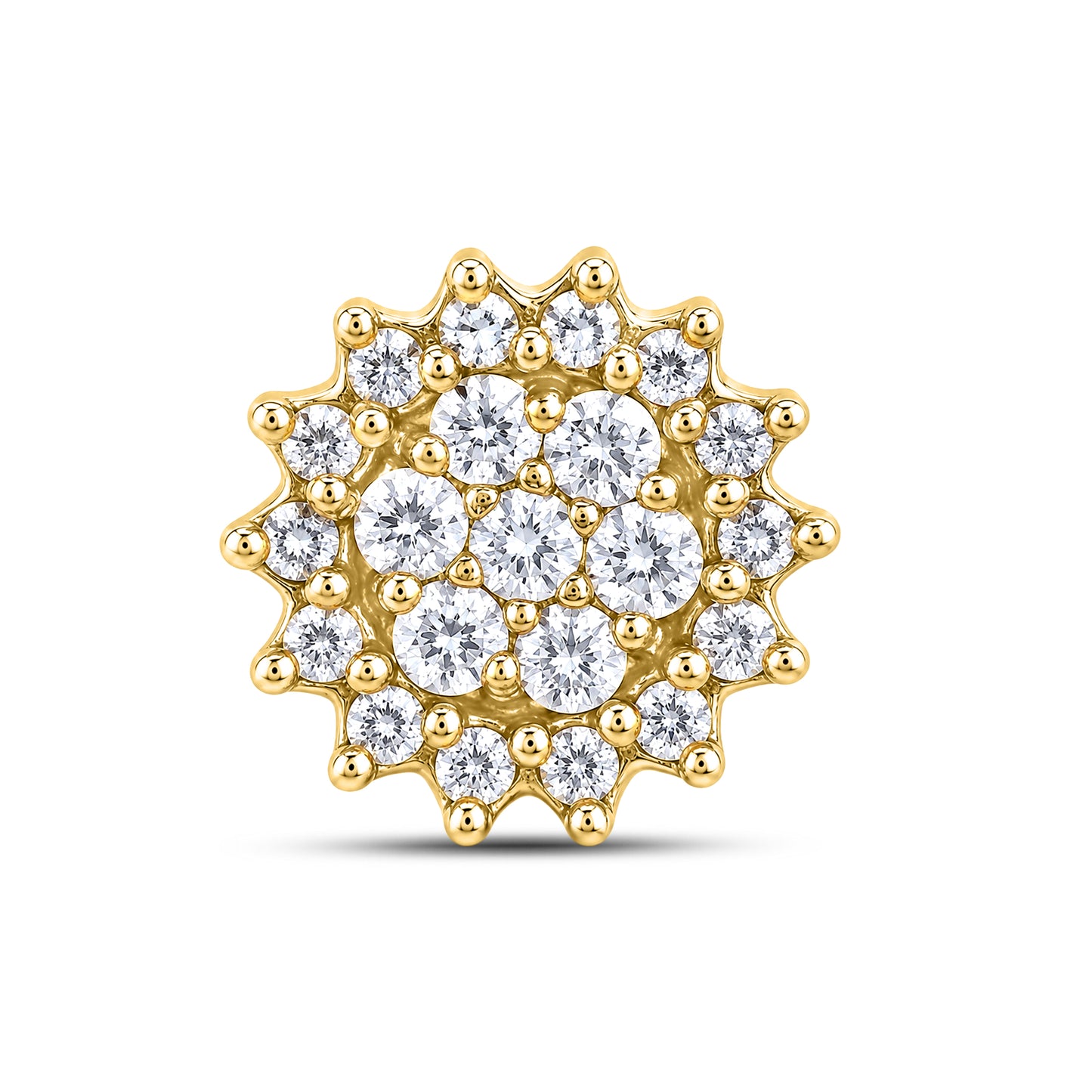 10kt Yellow Gold 0.48 CTW Natural Diamond Earrings