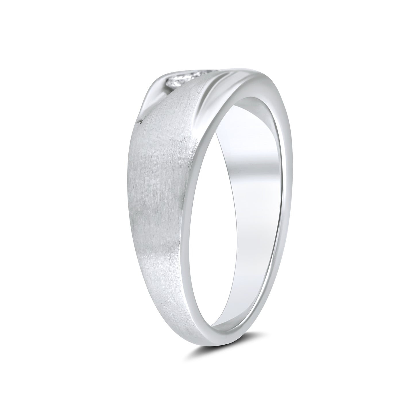 14kt White Gold 0.33 CTW Men’s Diamond Ring