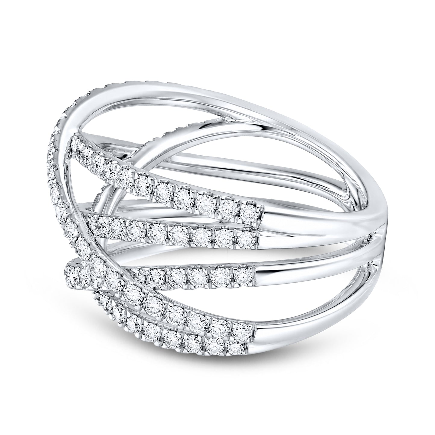 14kt white gold 1 CTW  Natural Diamond Ring