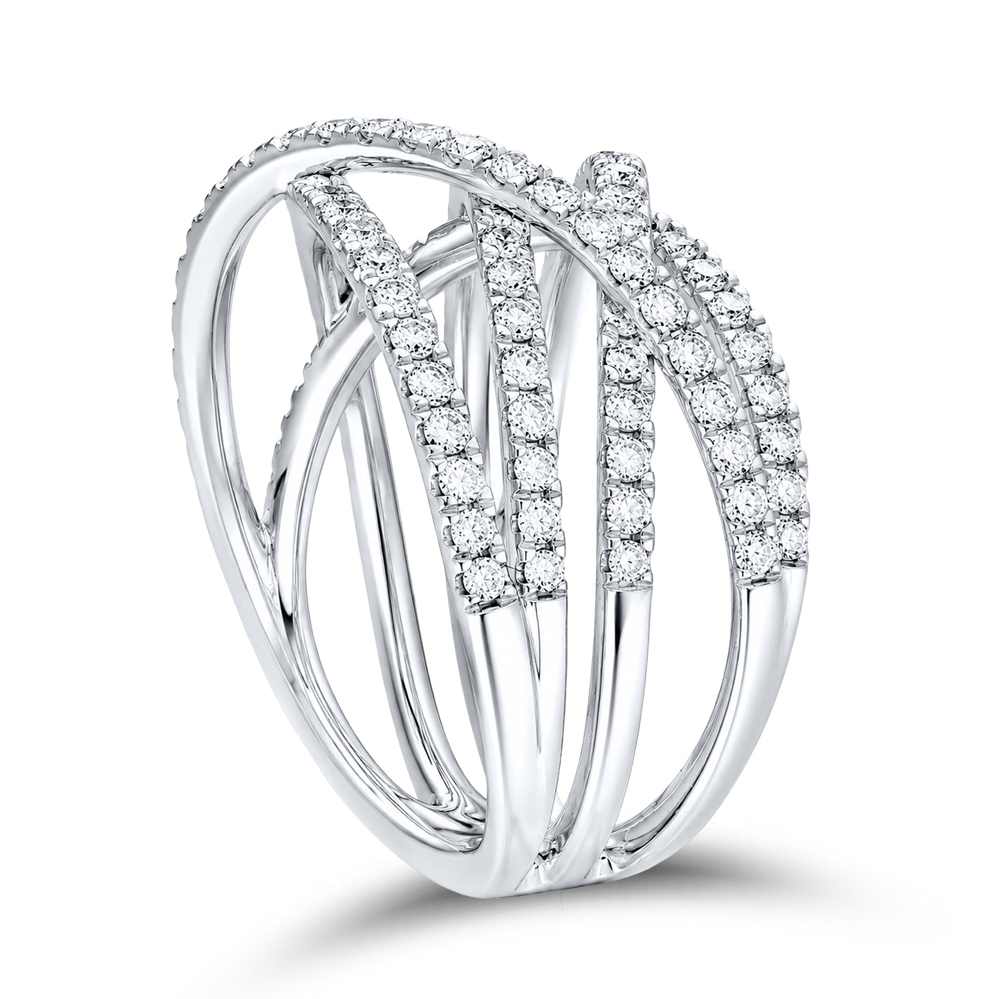 14kt white gold 1 CTW  Natural Diamond Ring