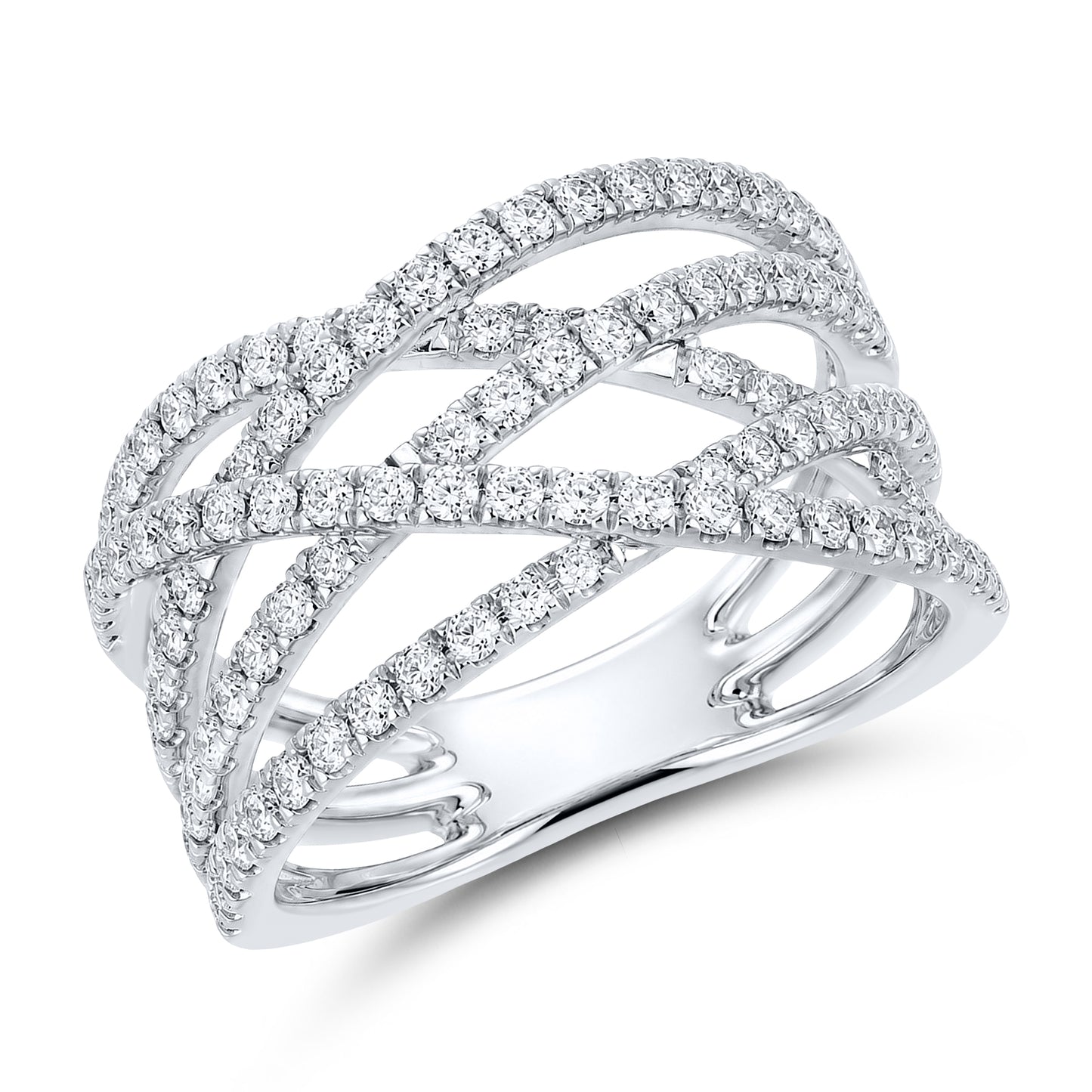 14kt white gold 1 CTW  Natural Diamond Ring