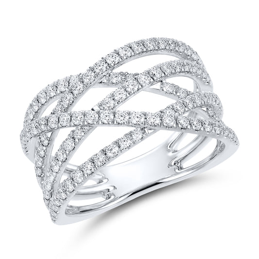 14kt white gold 1 CTW  Natural Diamond Ring