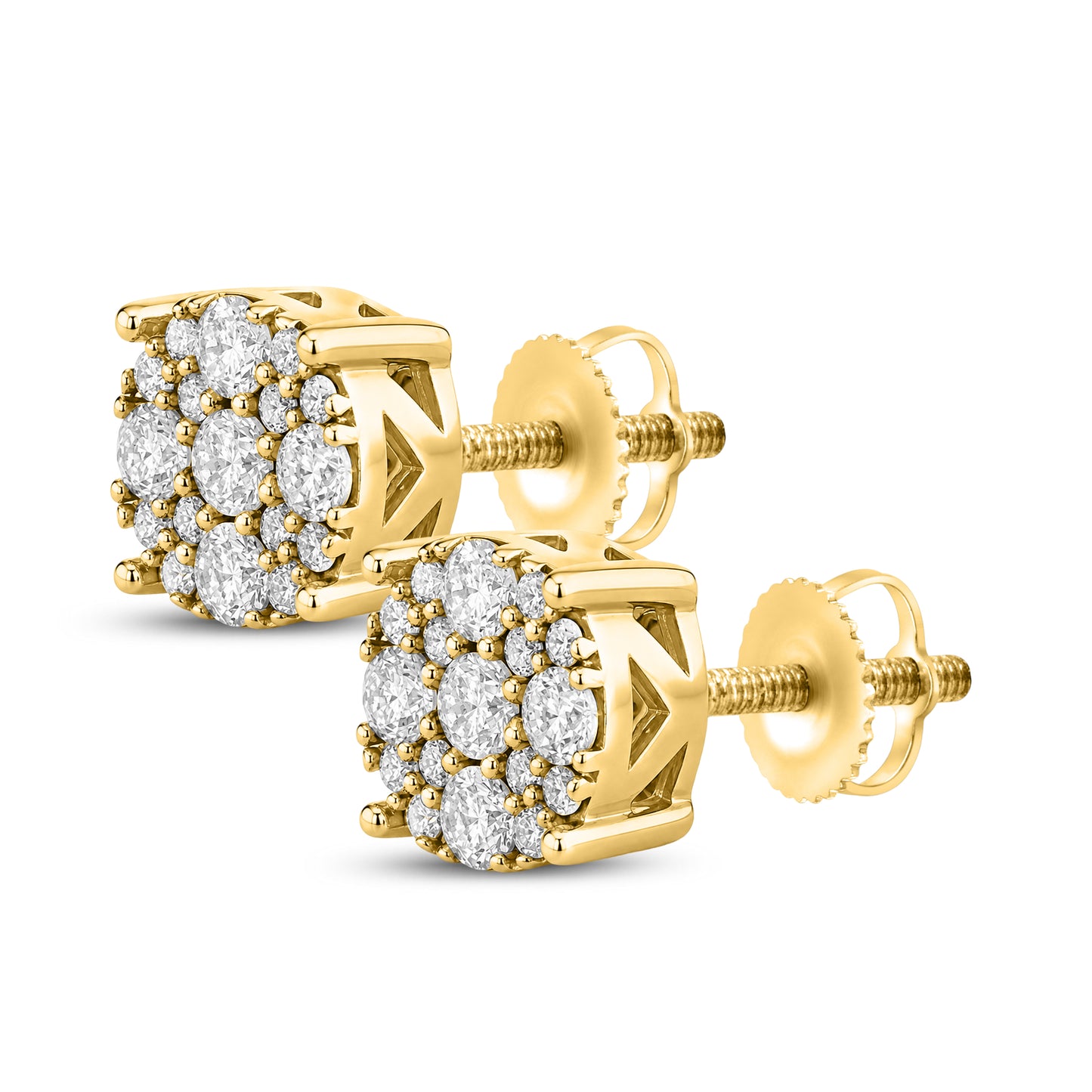 10kt Yellow Gold 0.42 CTW Natural Diamond Earrings