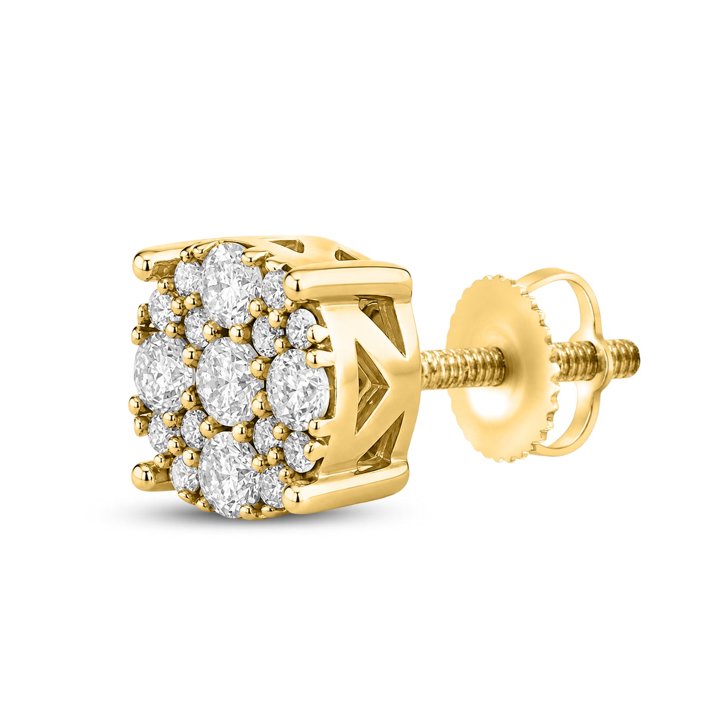 10kt Yellow Gold 0.42 CTW Natural Diamond Earrings