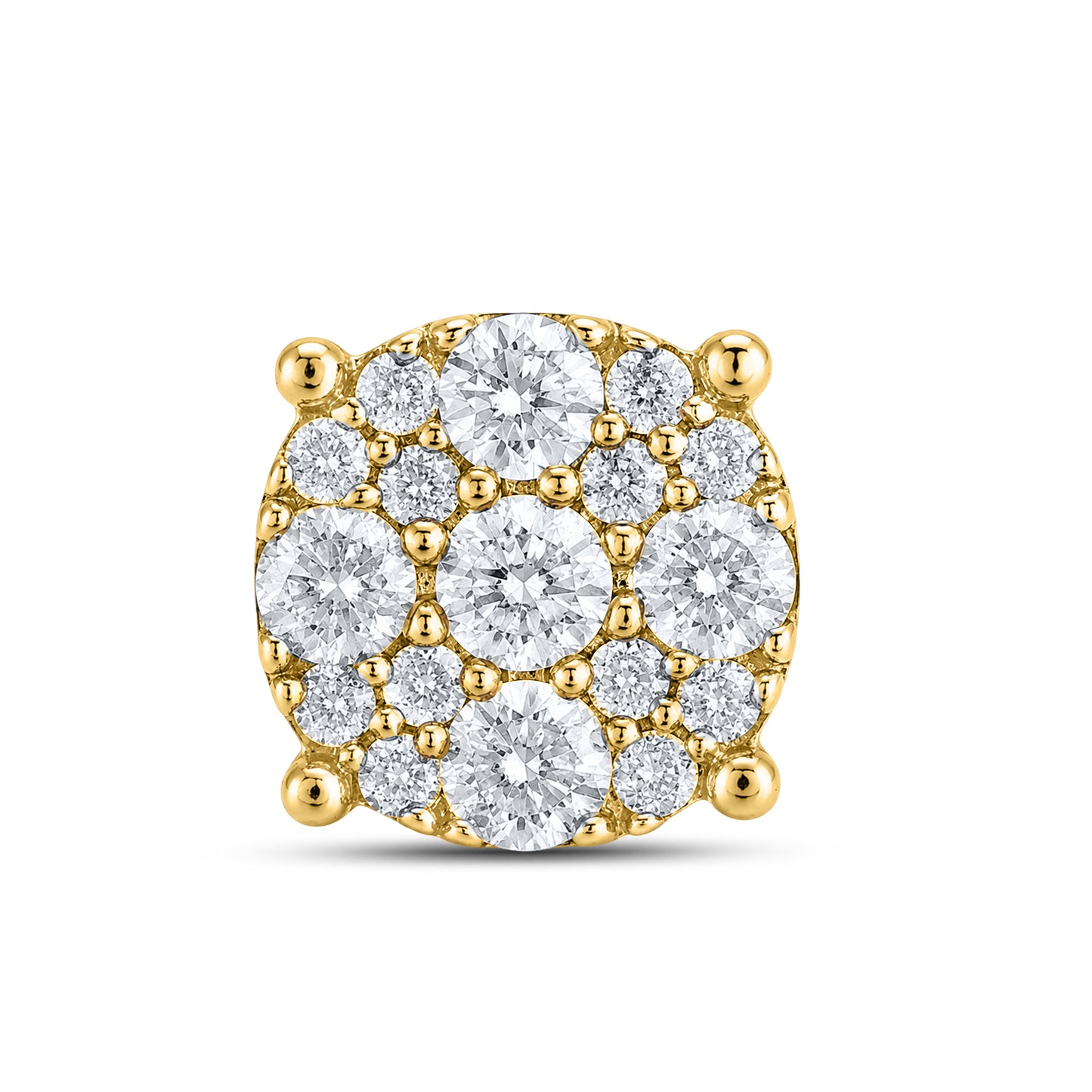 10kt Yellow Gold 0.42 CTW Natural Diamond Earrings