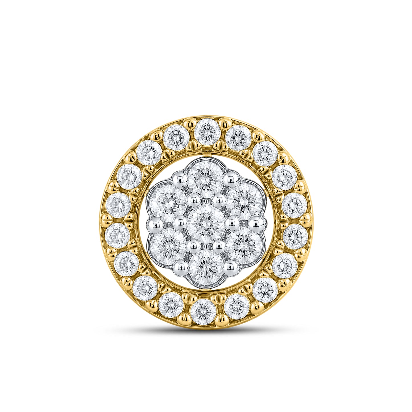 10kt Yellow Gold 0.52 CTW Natural Diamond Earrings