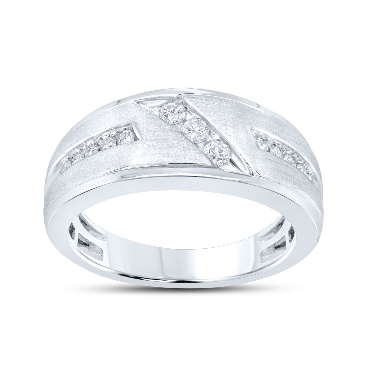 10kt White Gold 1/3 CTW Men’s Diamond Ring