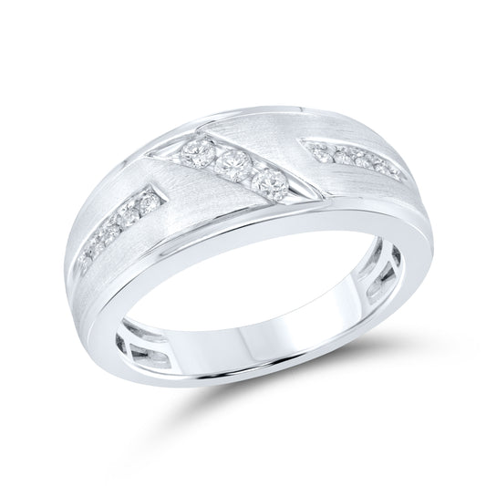 10kt White Gold 1/3 CTW Men’s Diamond Ring