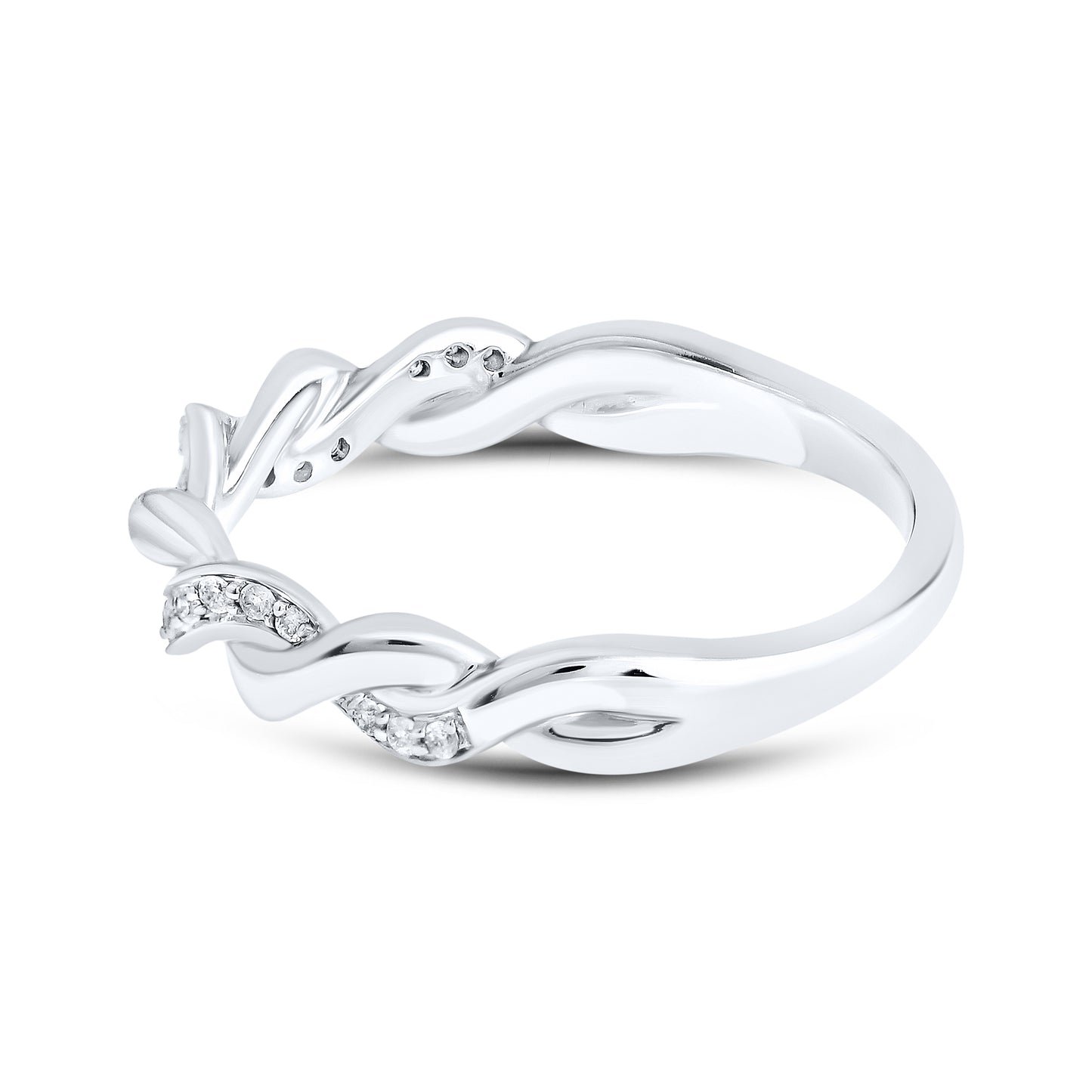 10kt White Gold 0.10 CTW Diamond Rings