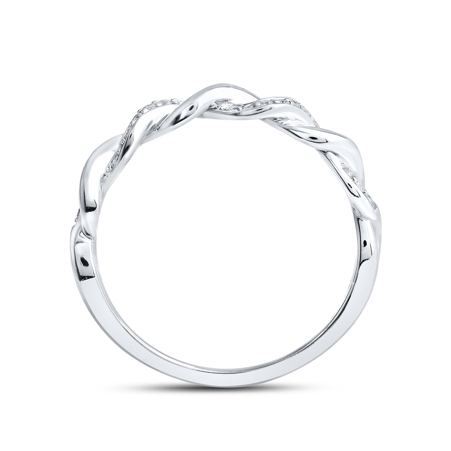 10kt White Gold 0.10 CTW Diamond Rings