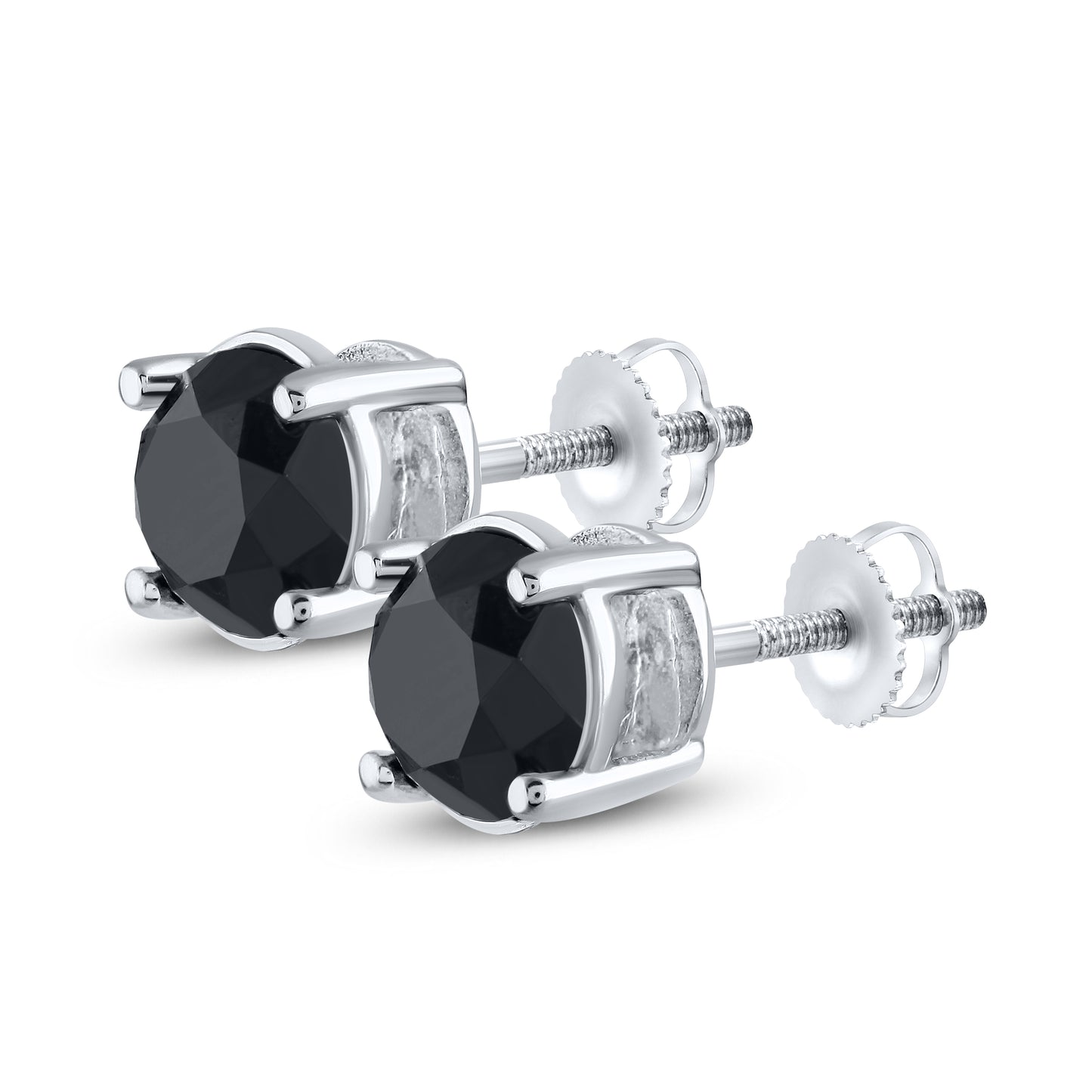 10kt White Gold 3 CTW Natural Diamond Earrings