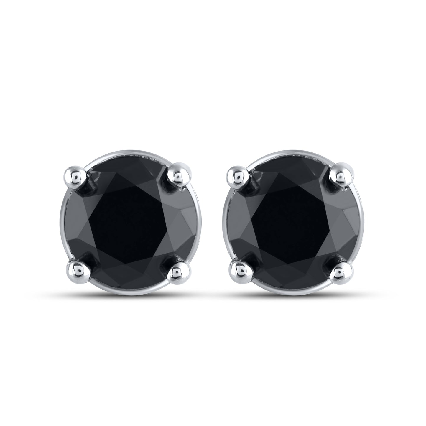 10kt White Gold 3 CTW Natural Diamond Earrings