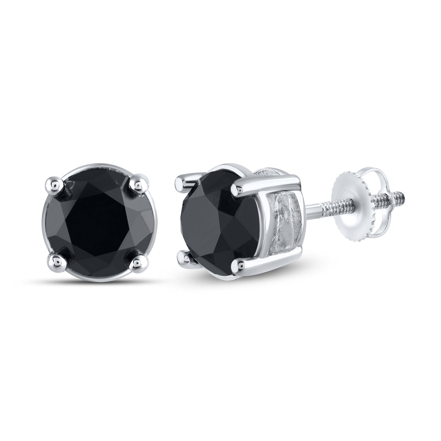 10kt White Gold 3 CTW Natural Diamond Earrings