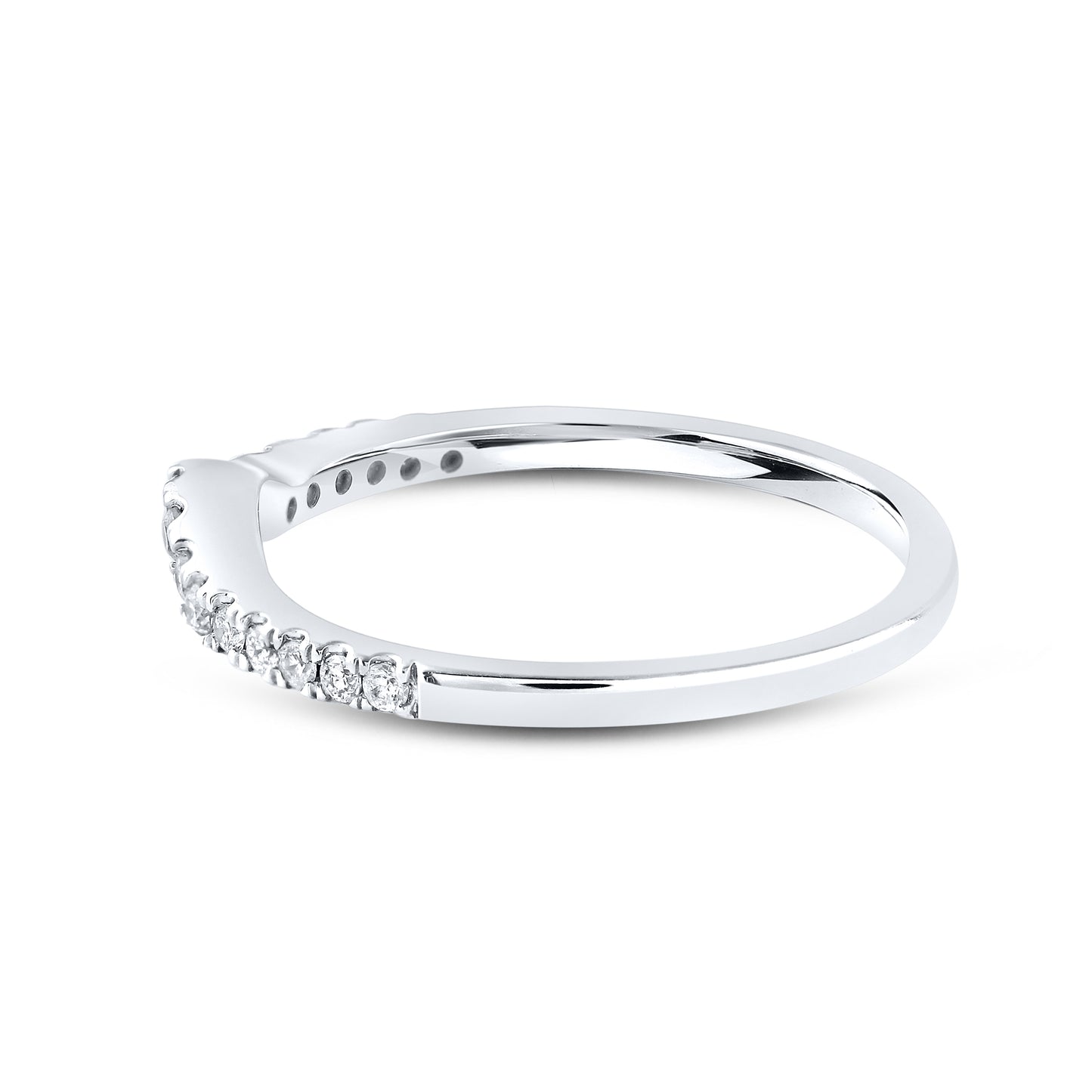14kt White Gold 0.20 CTW Natural Diamond Band