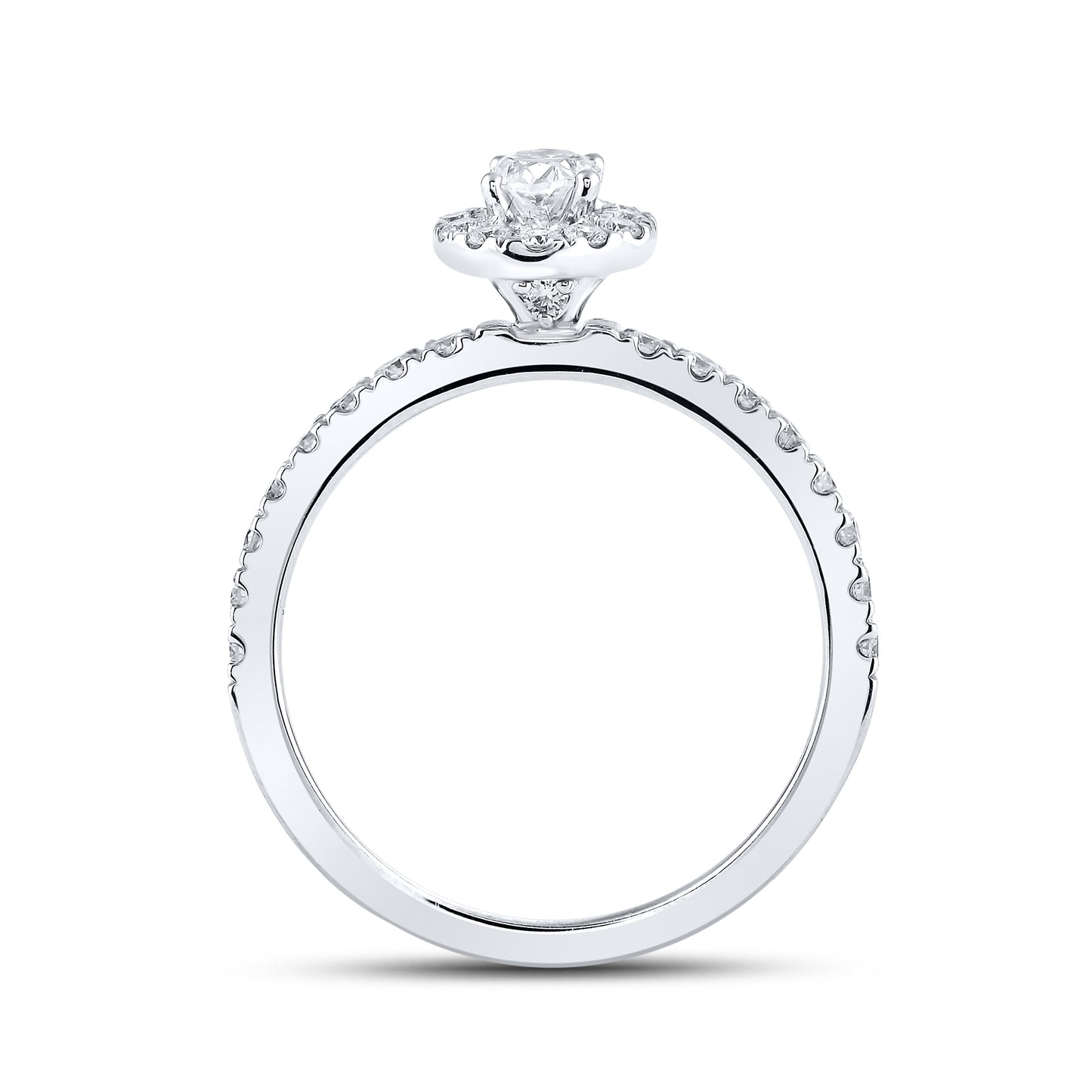 14kt White Gold 0.75 CTW Natural Diamond Ring