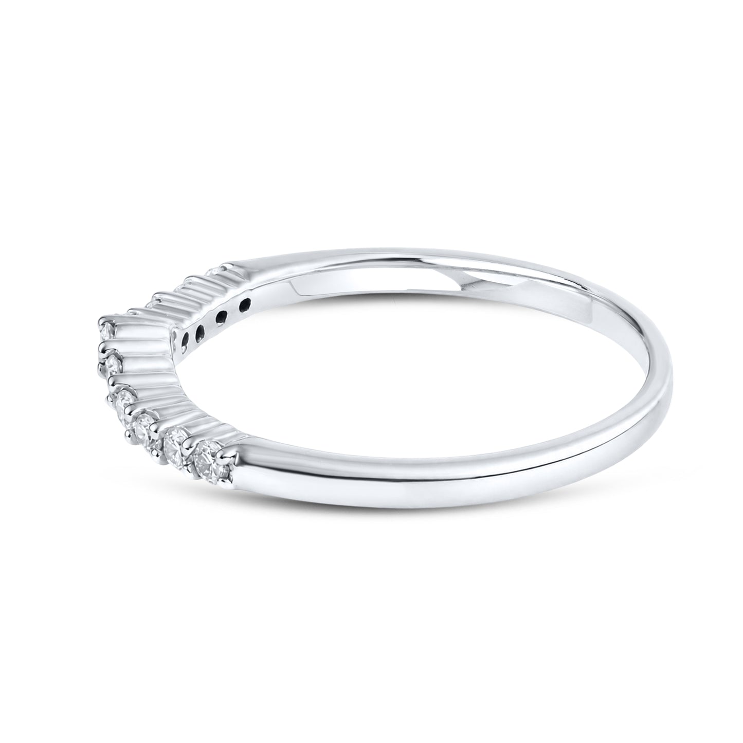 14kt White Gold 0.34 CTW Natural Diamond Band
