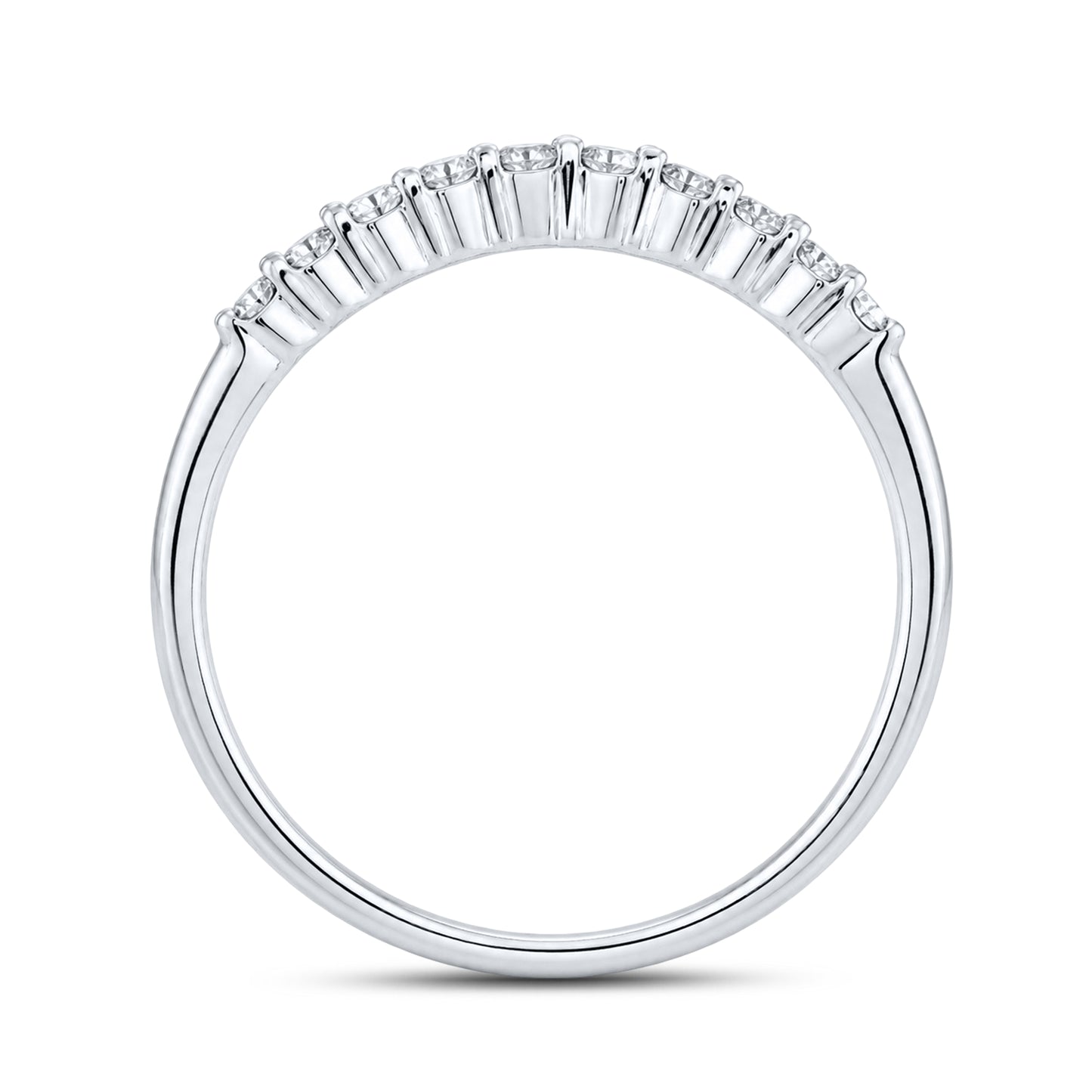 14kt White Gold 0.34 CTW Natural Diamond Band