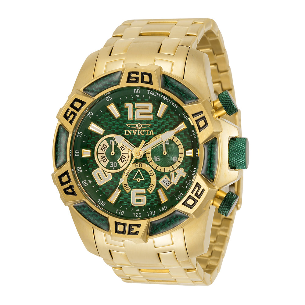 Invicta Men's 34156 Pro Diver Quartz Chronograph Green Dial Watch