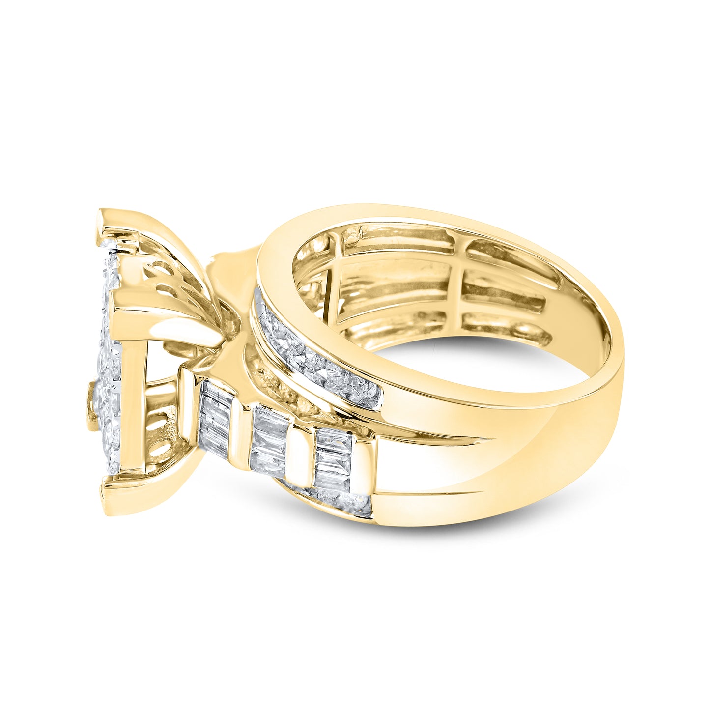 10kt Yellow Gold 1.71 CTW Natural Diamond Ring