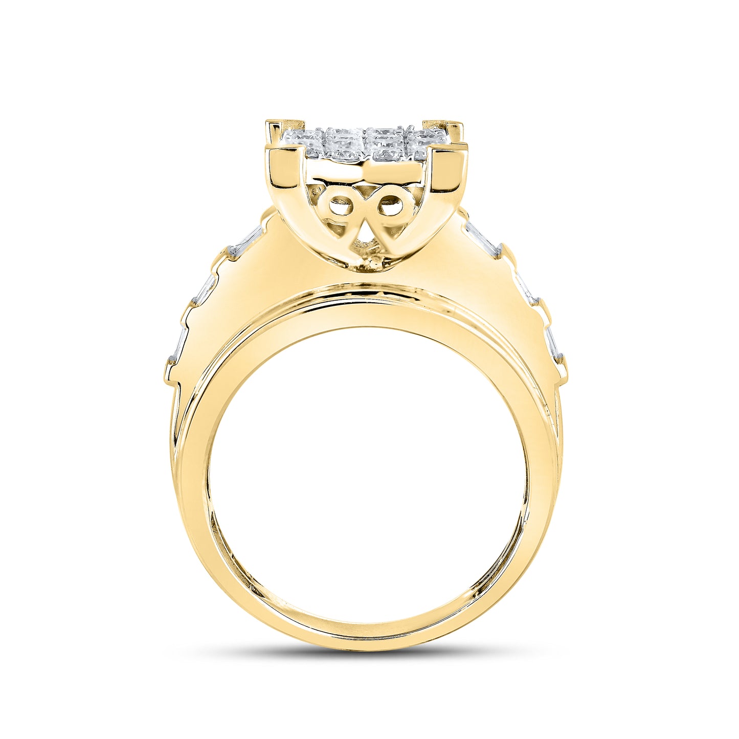 10kt Yellow Gold 1.71 CTW Natural Diamond Ring