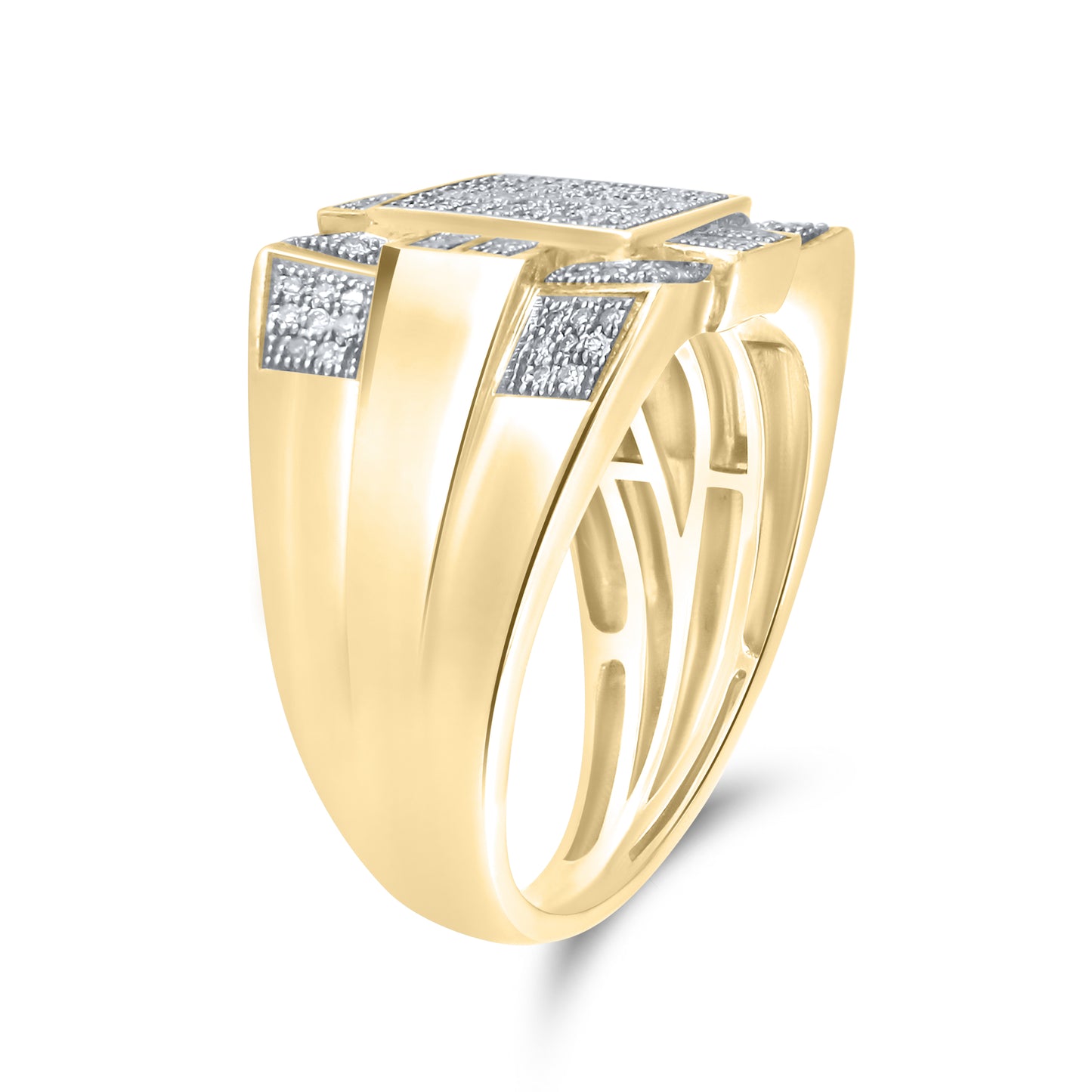 10kt Yellow Gold 0.33 CTW Men’s Natural Diamond Ring