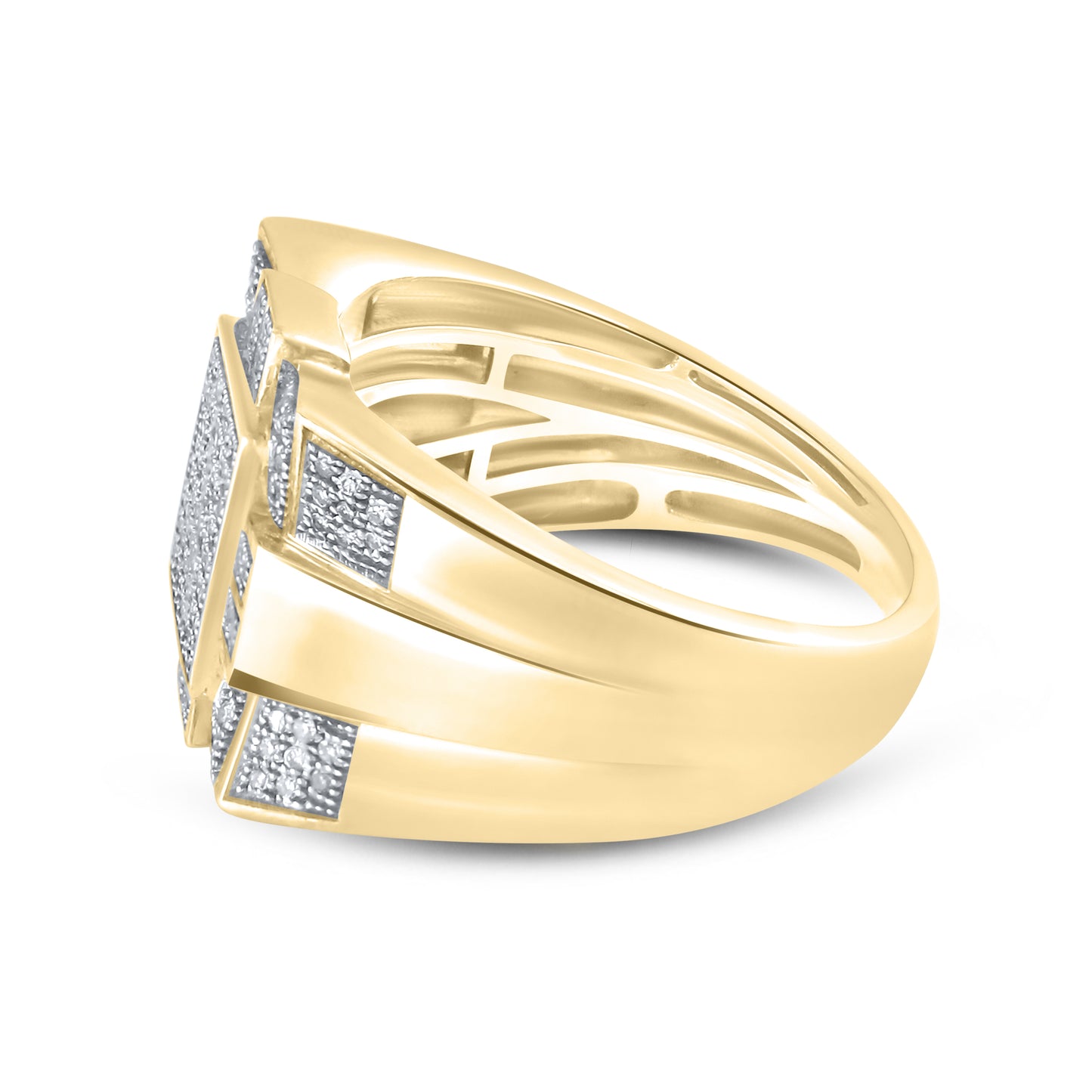 10kt Yellow Gold 0.33 CTW Men’s Natural Diamond Ring