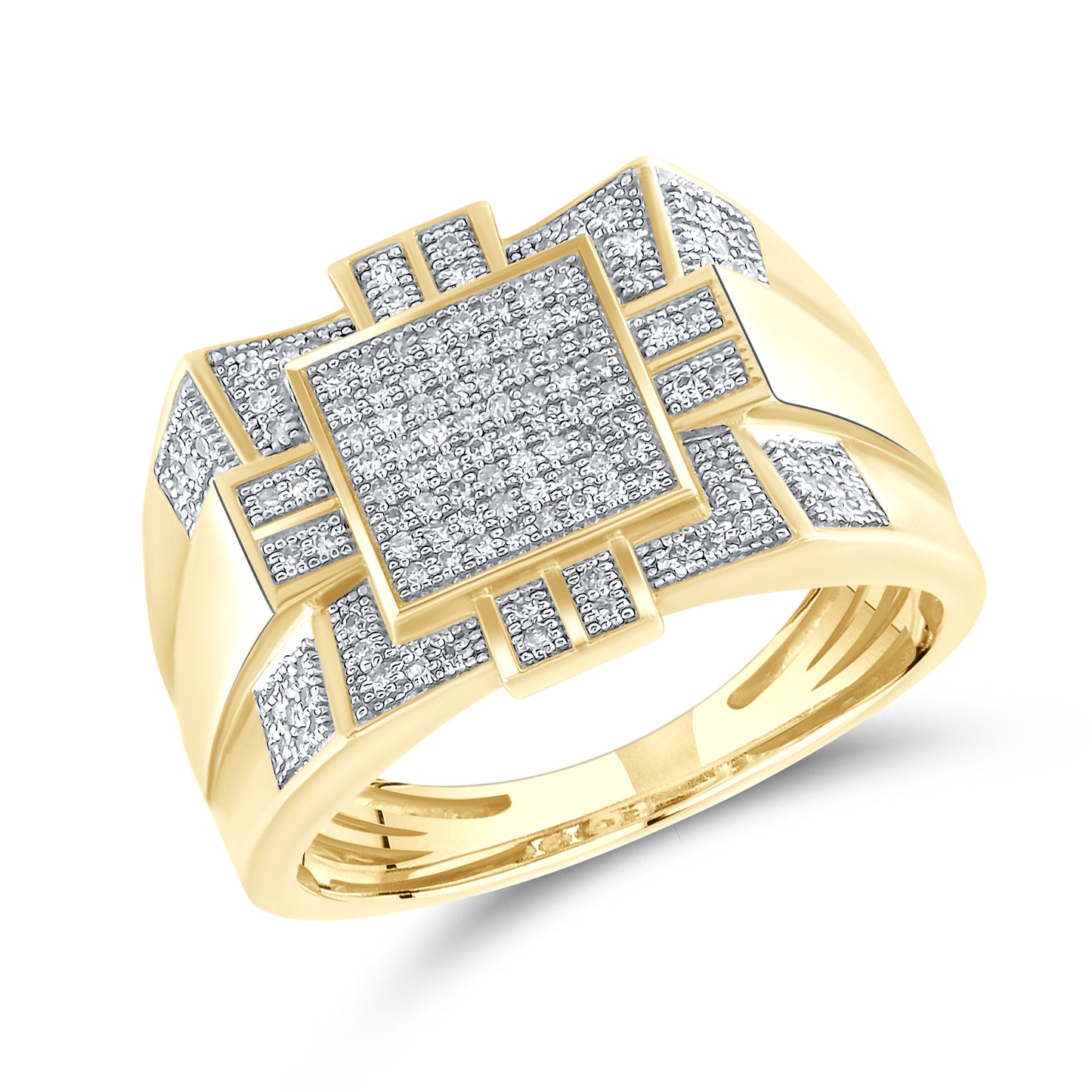10kt Yellow Gold 0.33 CTW Men’s Natural Diamond Ring