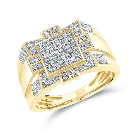 10kt Yellow Gold 0.33 CTW Men’s Natural Diamond Ring