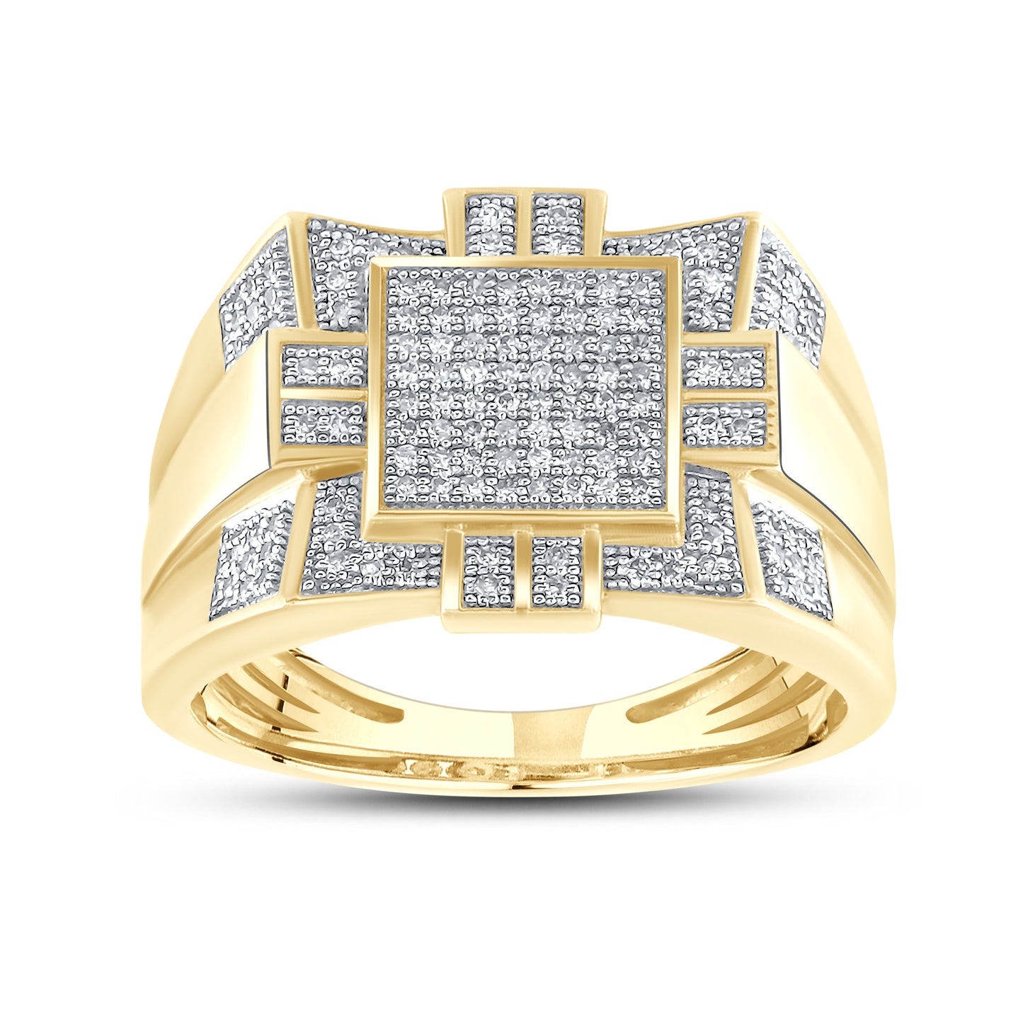 10kt Yellow Gold 0.33 CTW Men’s Natural Diamond Ring