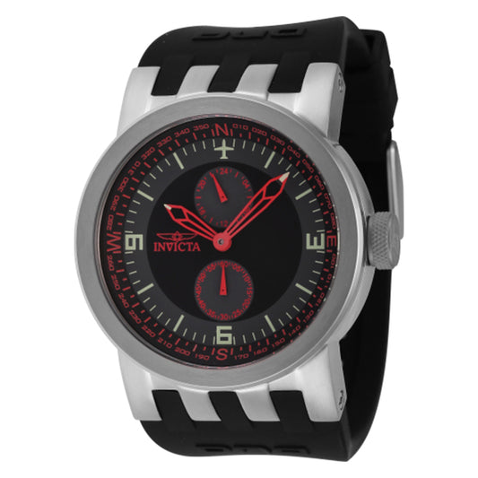 Invicta Men's 44224 DNA Quartz Multifunction Black, Grey, Red Dial Watch