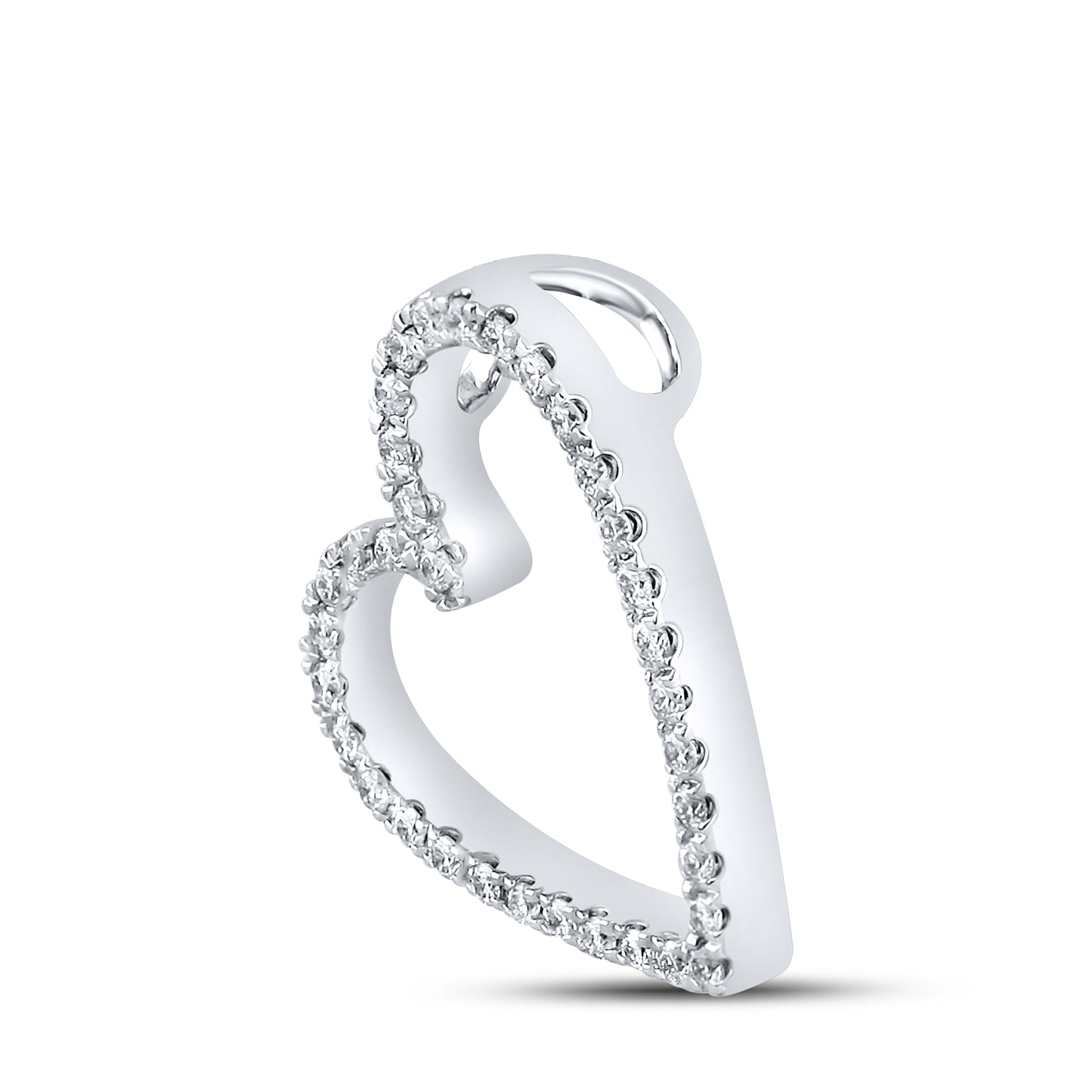 14kt White Gold 1/10 CTW Diamond Pendant