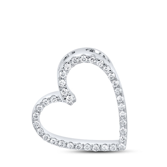 14kt White Gold 1/10 CTW Diamond Pendant