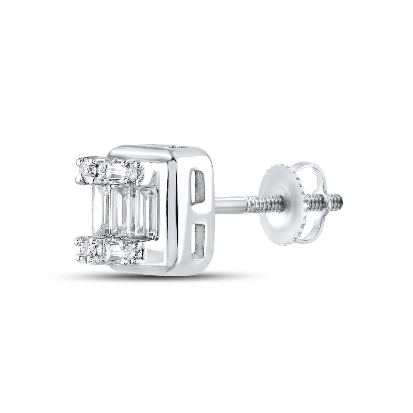 10kt White Gold 0.27 CTW Natural Diamond Earrings