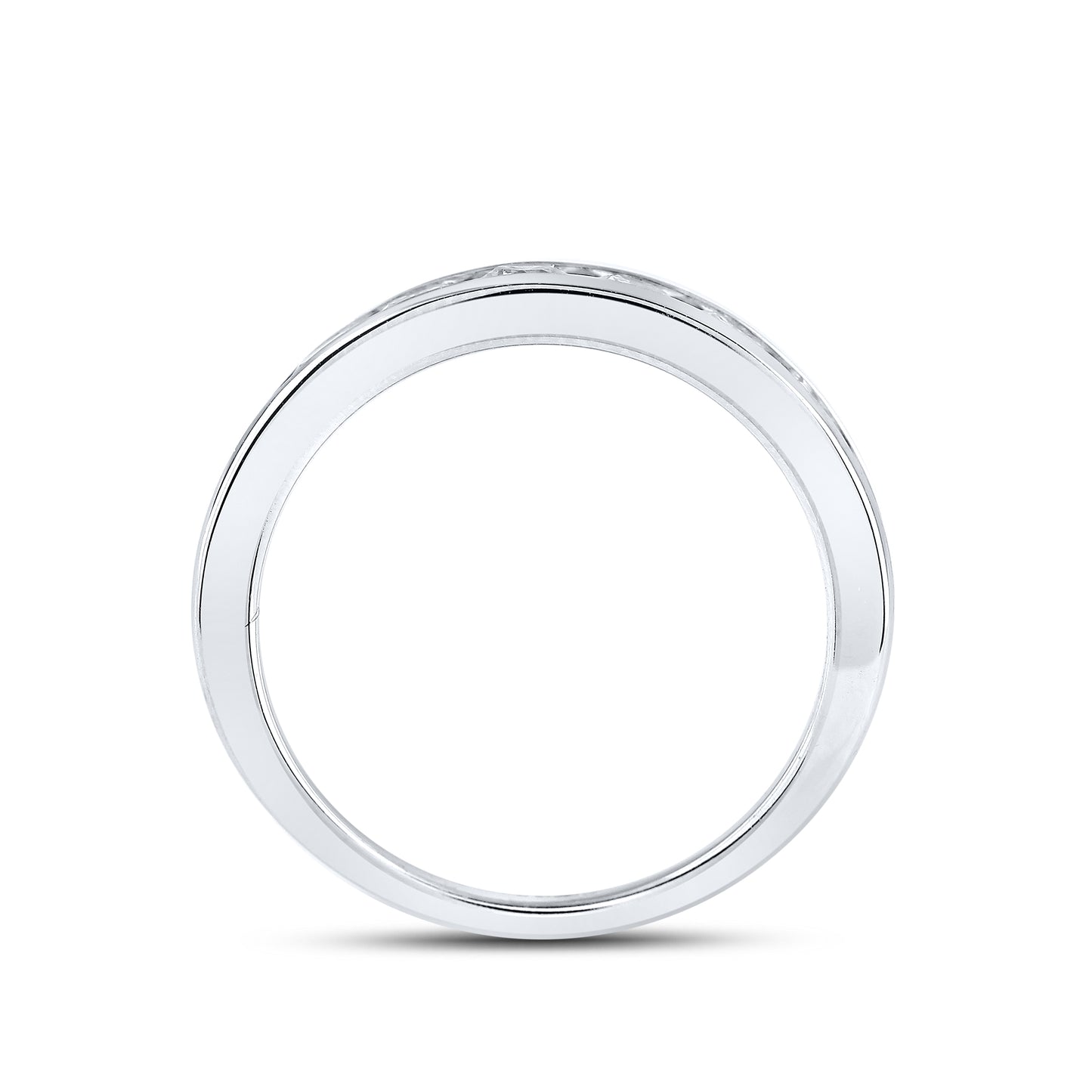 14kt White Gold 1 CTW Natural Diamond Band